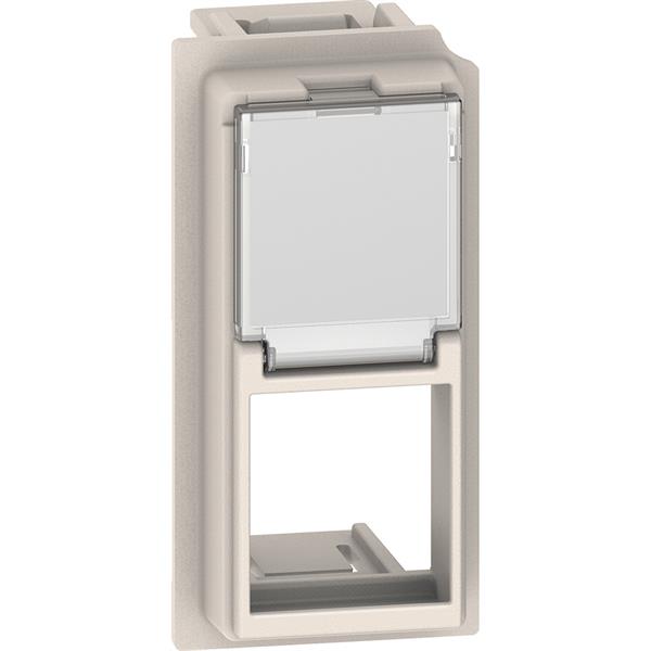 BTICINO KM07K Adaptador LIVING NOW 1 módulo para conectores Keystone RJ45 sand