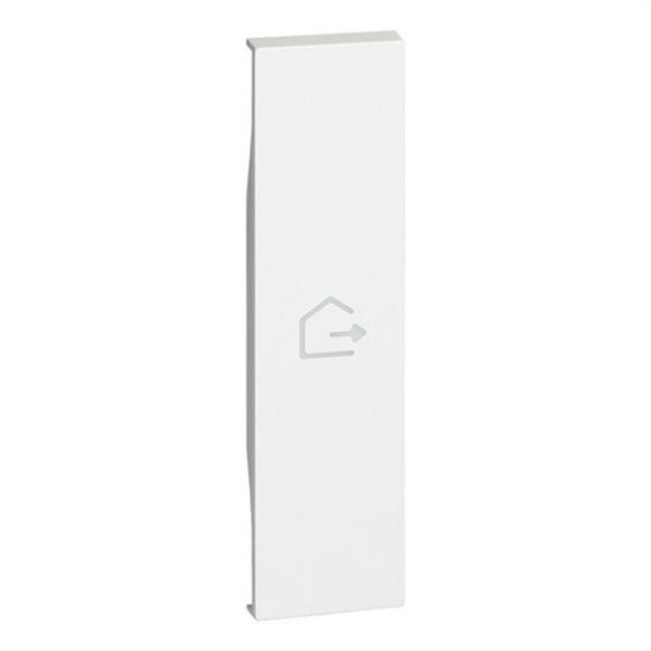 BTICINO KW01MHGEN Tecla con símbolo salir LIVING NOW My HOME 1 módulo, blanco