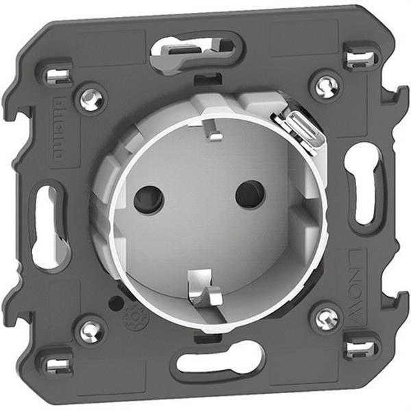 BTICINO KW4141USB Base enchufe 2P+T 3A 5V LIVING NOW 2 módulos con cargador USB integrado, blanco