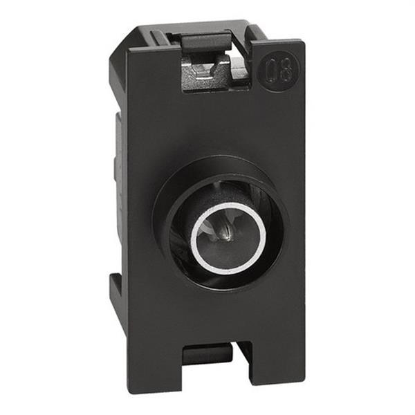 BTICINO K4202P10 Base coaxial TV/SAT final <10dB LIVING NOW 1 módulo, Ø 9,5mm, conector macho
