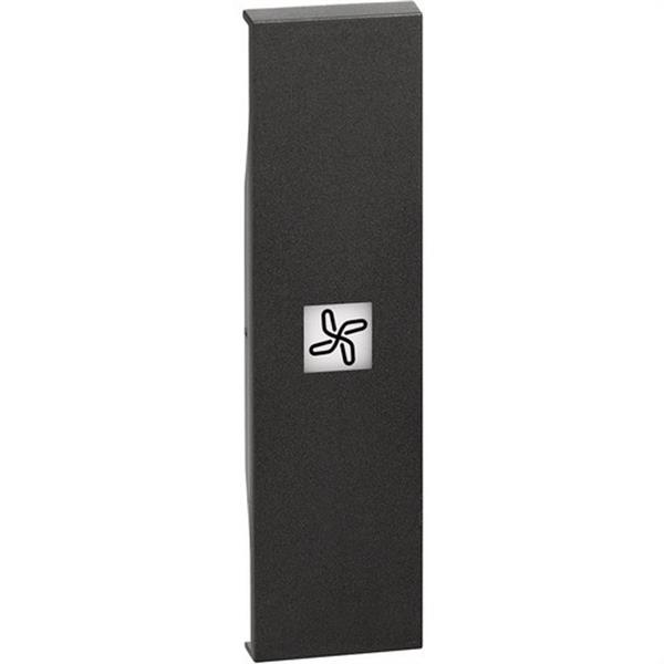 BTICINO KG01RN Tecla control de ventilación LIVING NOW, 1 módulo, dark
