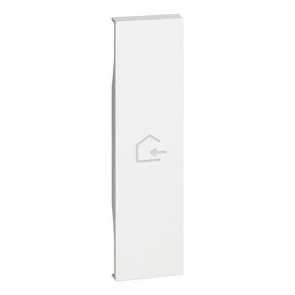 BTICINO KW01MHBACK Tecla con símbolo entrar casa LIVING NOW My HOME 1 módulo, blanco