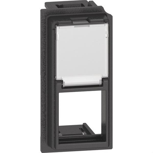 BTICINO KG07K Adaptador LIVING NOW 1 módulo para conectores Keystone RJ45 dark