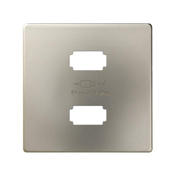 SIMON 8221096-034 Placa cargador SIMON 82 2xUSB 5V 2,1A cava mate