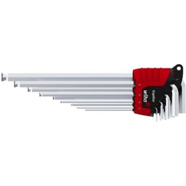 WIHA 43851 Juego de llaves Allen en soporte ErgoStar Serie 369R