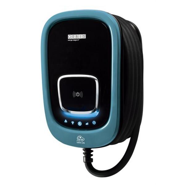 ORBIS OB94U220HA2 Cargador VIARIS UNI monofásico 7,4 kW manguera tipo 2 5m + Wifi + Ethernet