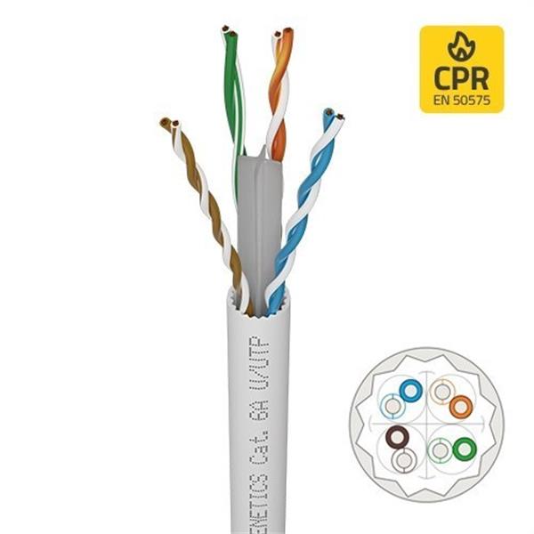 OPENETICS 0850C Cable Cat. 6A U/UTP rígido Lszh Cca s1a,d1,a1 en bobinas de 500m