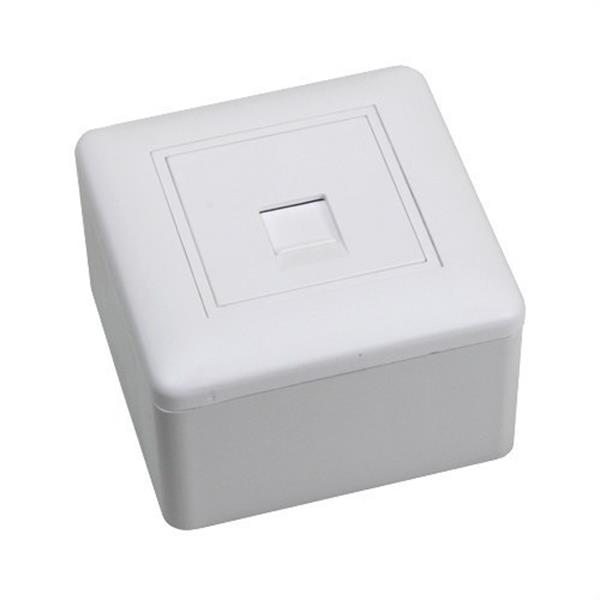 OPENETICS 12251 Roseta 80x80x48 superficie para 1 conector keystone con antipolvo