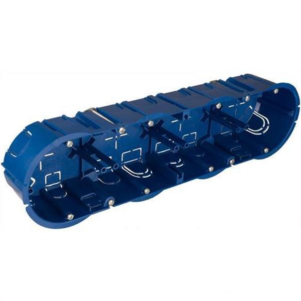 SOLERA 5925 Caja de mecanismos de empotrar en tabique hueco 4 elementos garras 281x68x46mm bridas 12 en