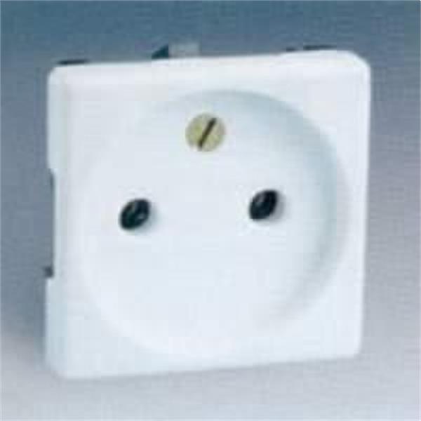 SIMON 27444-32 BASE ENCHUFE BIPOLAR CON SEGURIDAD ANCHO SERIE 27 MARFIL