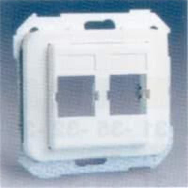 SIMON 75593-38 ADAPTADOR 2 RJ-45 ATT SERIE 75 GRAFITO