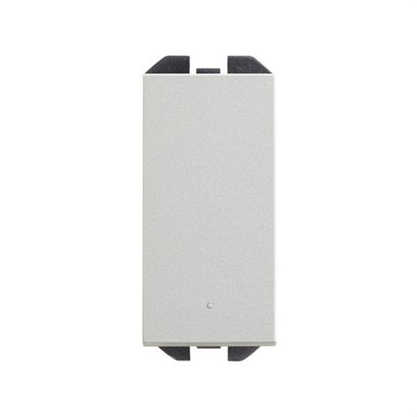 SIMON 20001101-093 Interruptor pulsante SIMON 270 10AX con módulo estrecho aluminio