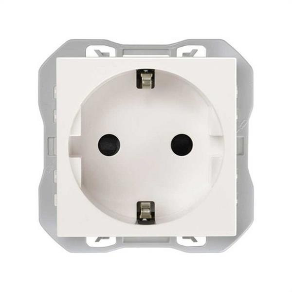 SIMON 20000472-090 Base de enchufe SIMON 270 schuko con embornamiento rápido blanco