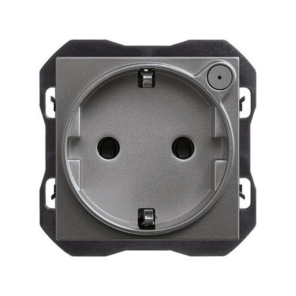 SIMON 21000432-096 Base de enchufe SIMON 270 IO schuko titanio