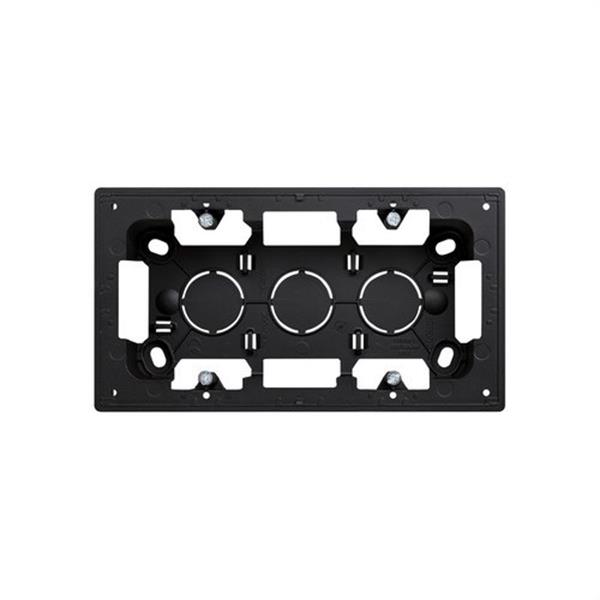 SIMON 20000752-098 Caja de superficie SIMON 270 con 2 elementos negro mate