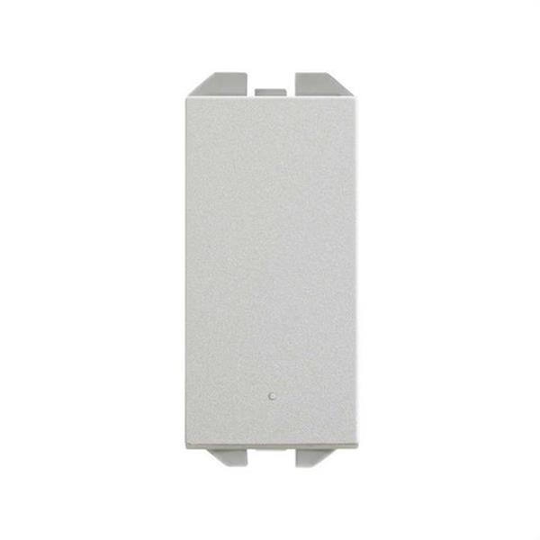 SIMON 20001201-093 Conmutador pulsante SIMON 270 0AX con módulo estrecho 10AX aluminio