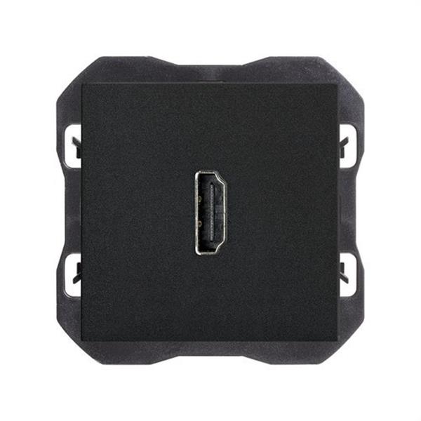 SIMON 20000094-098 Conector SIMON 270 H-H HDMI negro mate