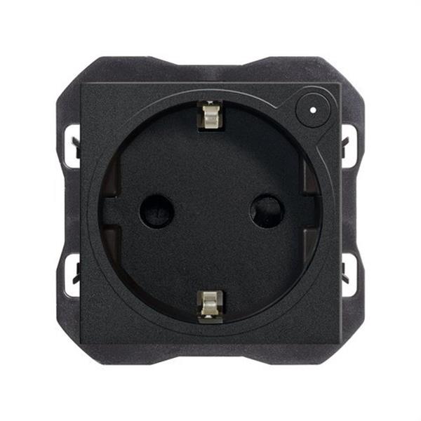 SIMON 21000432-098 Base de enchufe SIMON 270 IO schuko negro mate