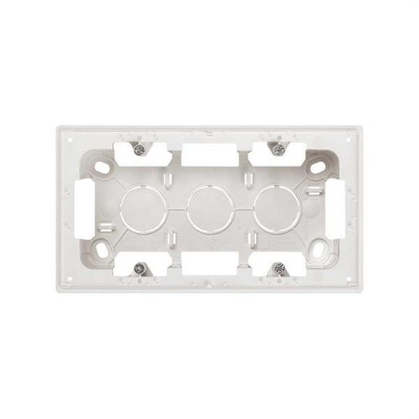 SIMON 20000752-090 Caja de superficie SIMON 270 con 2 elementos blanco