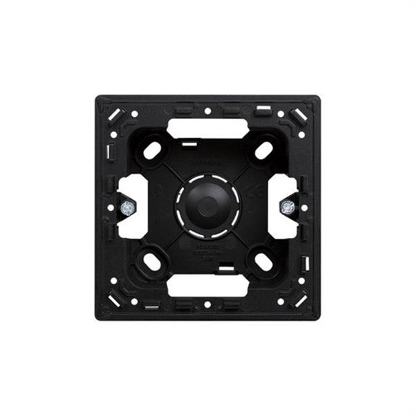 SIMON 20000751-098 Caja de superficie SIMON 270 con 1 elemento negro mate