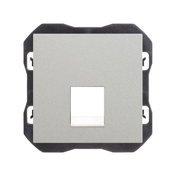 SIMON 20000087-093 Tapa SIMON 270 RJ45 sin conector aluminio