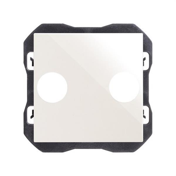 SIMON 20000053-090 Tapa SIMON 270 para toma R-TV+SAT blanco