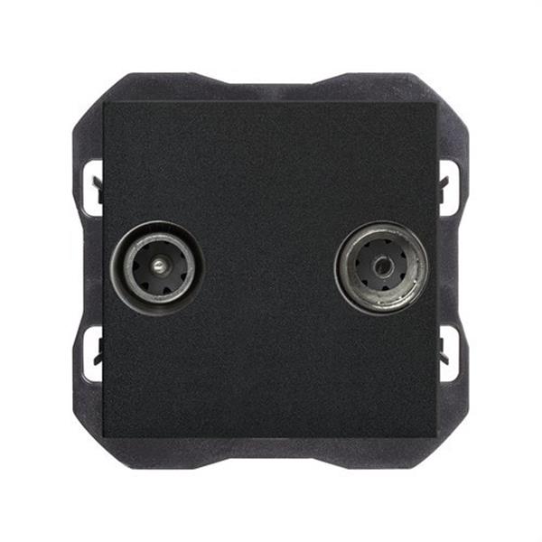 SIMON 20000488-098 Toma SIMON 270 R-TV+SAT final negro mate