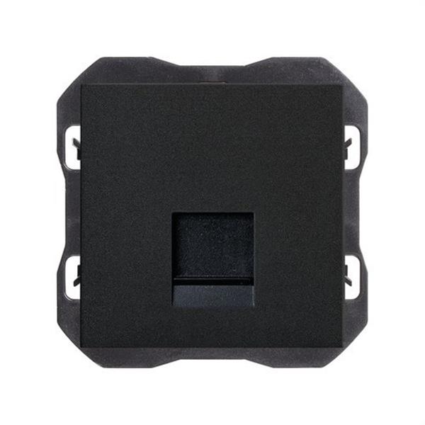 SIMON 20000187-098 Tapa SIMON 270 RJ45 con conector negro mate