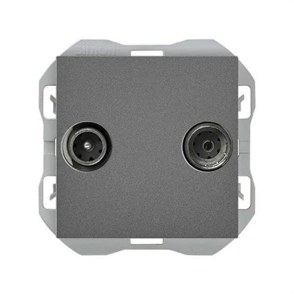 SIMON 20000487-096 Toma SIMON 270 R-TV+SAT intermedia titanio