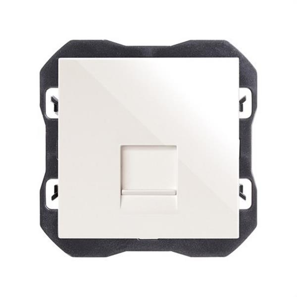SIMON 20000187-090 Tapa SIMON 270 RJ45 con conector blanco