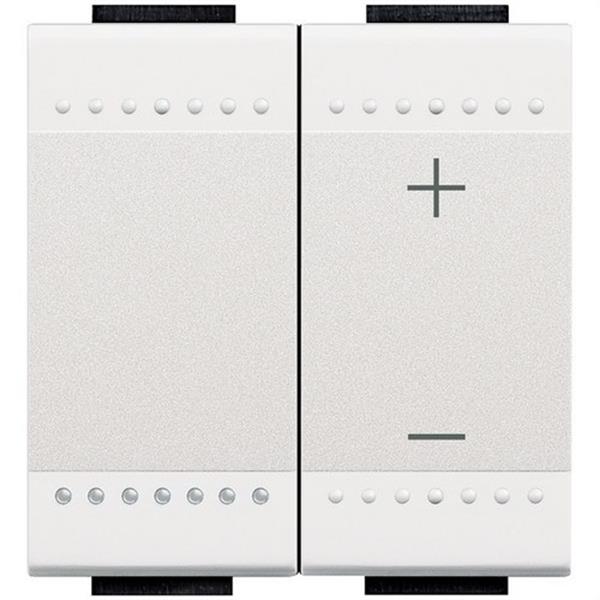BTICINO N4411N Regulador por pulsación Livinglight 3-400W 2 módulos color blanco