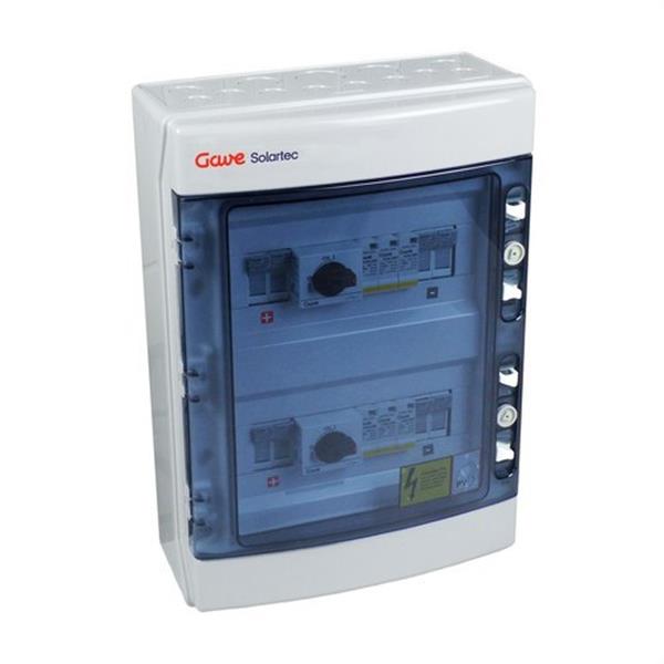 GAVE STM21025P15S/2 Caja modular 2 strings 1000V 25A fusible 15A 2MPPT salidas individuales