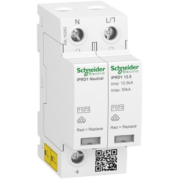 SCHNEIDER ELECTRIC A9L16282 Dispositivo de protección sobretensiones ACTI9 iPRD1 12.5r 1PN 350V transferencia remota