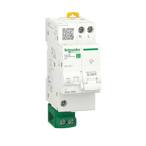 SCHNEIDER ELECTRIC R9L12610 Interruptor automático RESI9 Quick PF 10kA 1P+N