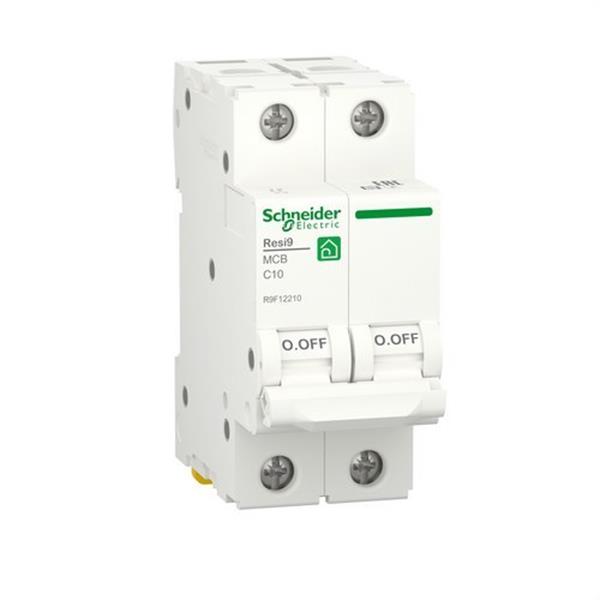 SCHNEIDER ELECTRIC R9F12210 Interruptor automático RESI9 2P 10A curva C 230V 6000A