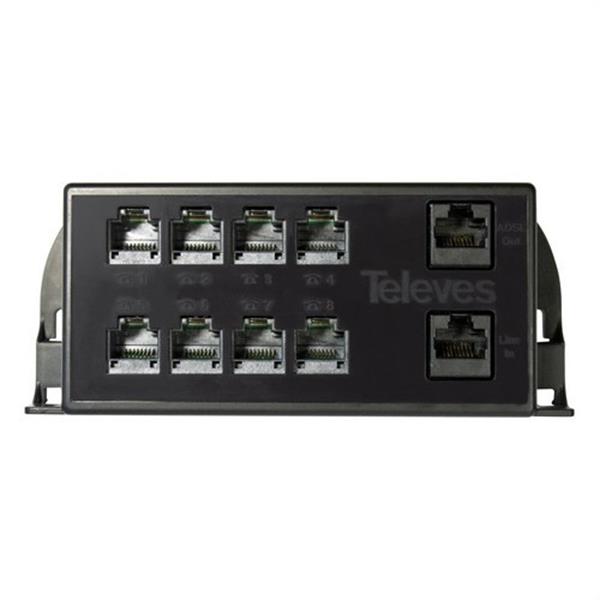 TELEVES 546501 Multiplexor pasivo RJ45 1 M/9 H salida ADSL