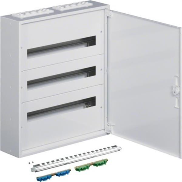 HAGER FW324WT Caja distribución superficie FW2 con 3 filas 24 módulos