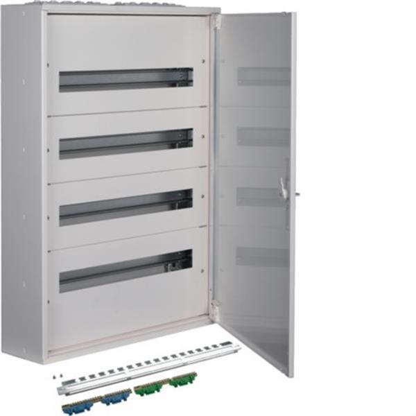 HAGER FW424WT Caja distribución superficie FW2 con 4 filas 24 módulos