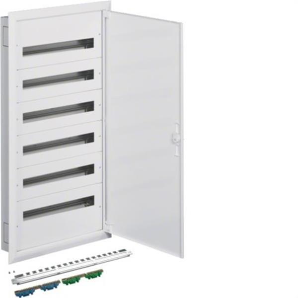 HAGER FW624FT Caja distribución empotrable FW2 con 6 filas 24 módulos
