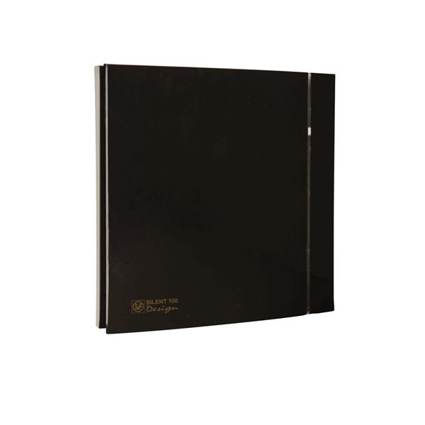 S & P 5210607400 Extractor baño SILENT-100 CZ DESIGN-4C negro