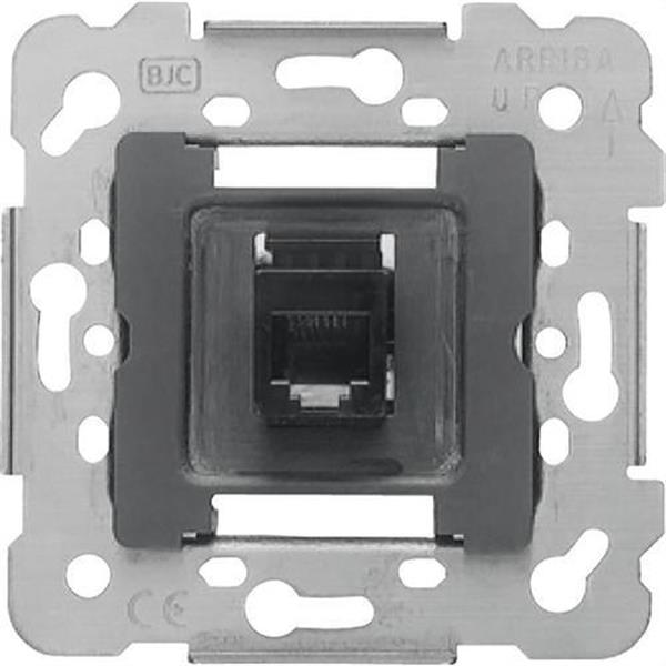 BJC 18586 Toma conector H 8 vías Cat.6 RJ45 embornamiento sin herramienta por perforación del aislant