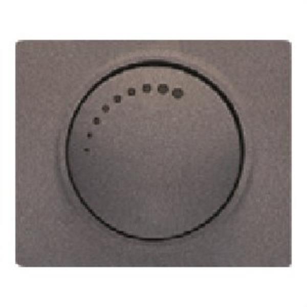 BJC 18749-AN Tapa regulador con botonera serie Iris en acero neptuno