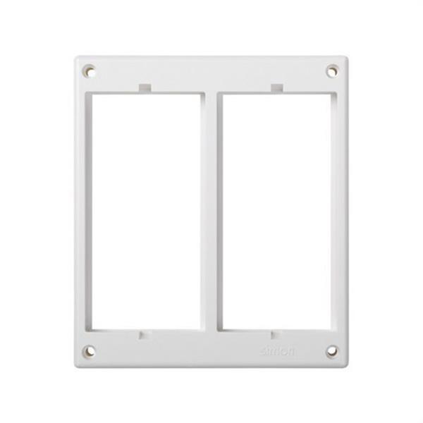 SIMON 52051802-030 Marco portamecanismos 500 CIMA con 2 módulos caja suelo blanco