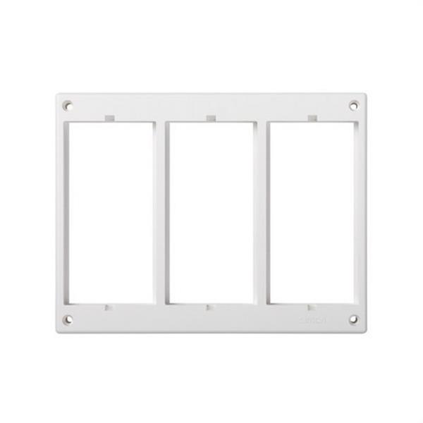 SIMON 52051803-030 Marco portamecanismos SIMON 500 CIMA caja suelo con 3 módulos blanco