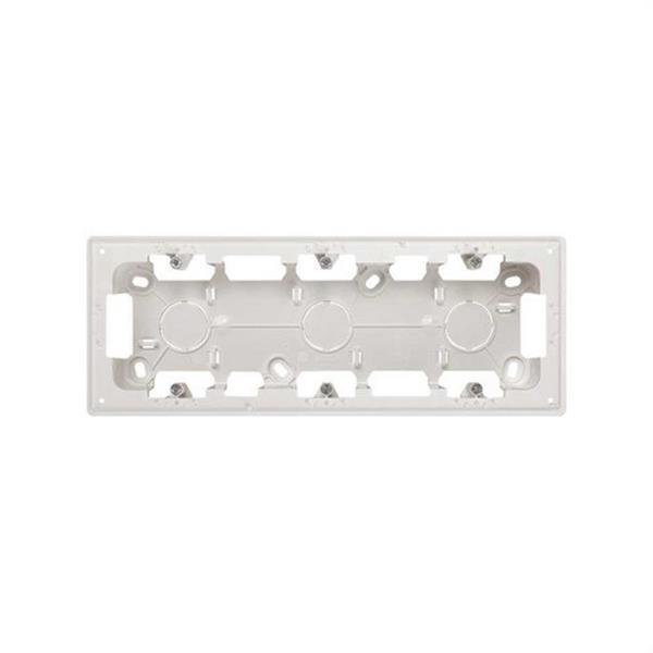 SIMON 20000753-090 Caja de superficie SIMON 270 con 3 elementos blanco