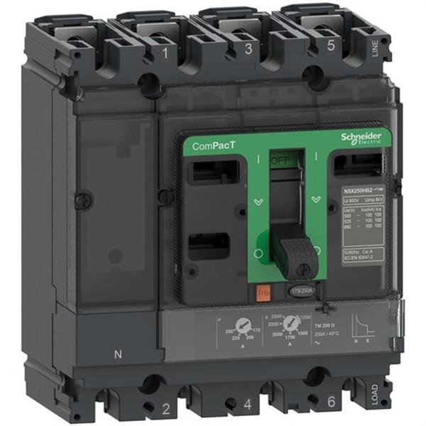 SCHNEIDER ELECTRIC C16F4TM160 Bloque de corte NSX160F 36kA AC 4P4R 160A TMD