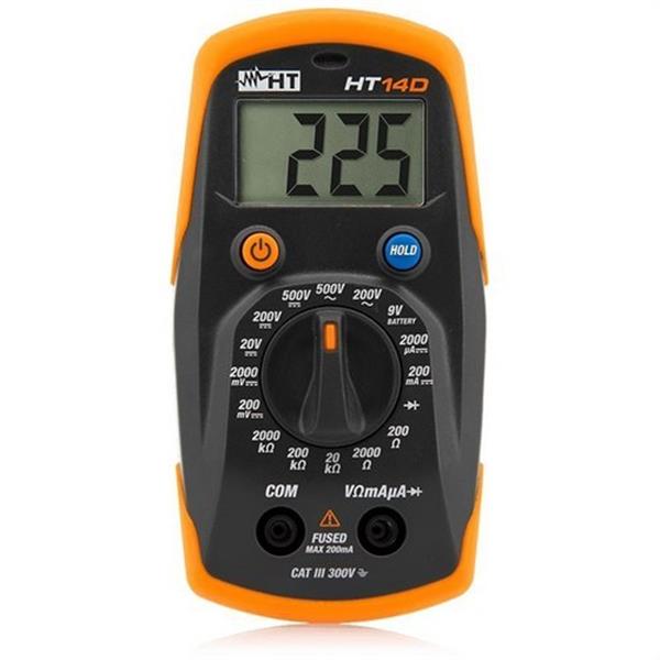 HT INSTRUMENTS 0668 Multímetro digital de bolsillo ultracompacto HT14D