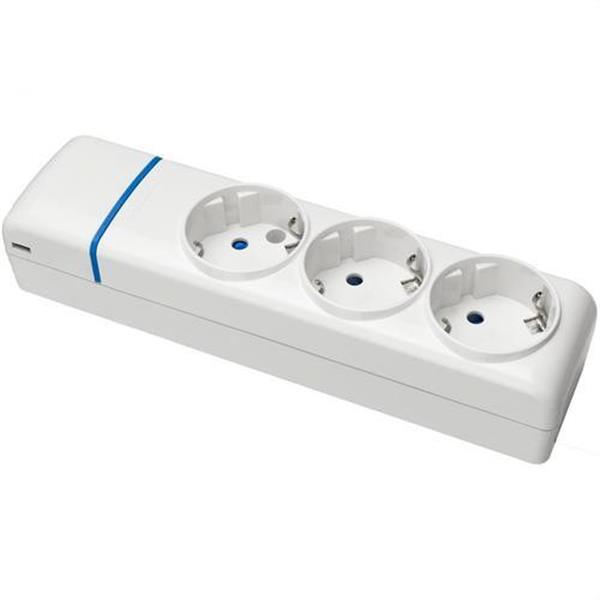 SOLERA 8003P Base múltiple de 3 tomas 2P+T 16A 250V