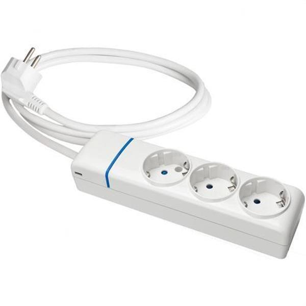 SOLERA 8013P Prolongador con 3 tomas 2P+T, 16A 250V 1.5 m de cable H05VV-F 3G1,5mm²