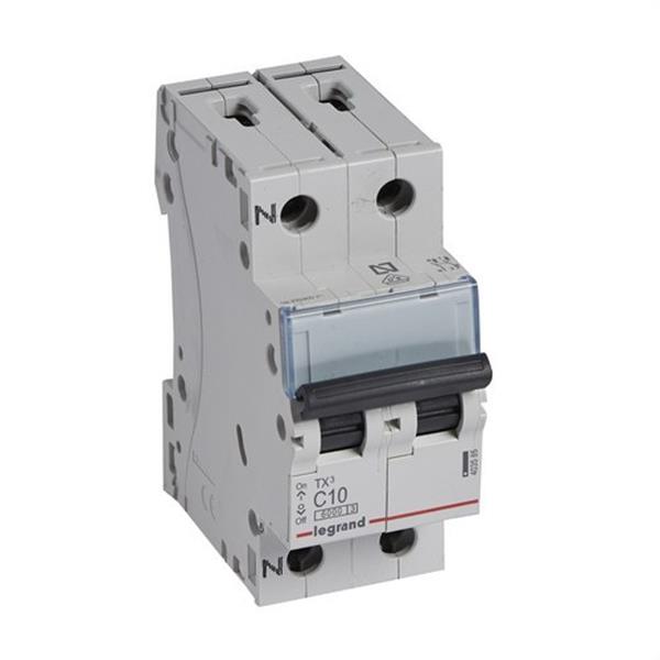 LEGRAND 403585 Magnetotérmico TX3 6kA-C P + N 10A